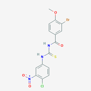 3-bromo-N-{[(4-chloro-3-nitrophenyl)amino]carbonothioyl}-4-methoxybenzamide