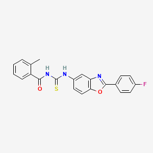 N-({[2-(4-fluorophenyl)-1,3-benzoxazol-5-yl]amino}carbonothioyl)-2-methylbenzamide