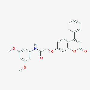 molecular formula C25H21NO6 B357753 N-(3,5-dimethoxyphenyl)-2-[(2-oxo-4-phenyl-2H-chromen-7-yl)oxy]acetamide CAS No. 858748-65-9
