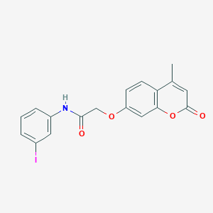 N-(3-iodophenyl)-2-[(4-methyl-2-oxo-2H-chromen-7-yl)oxy]acetamide