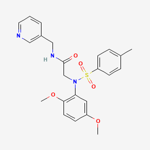 N~2~-(2,5-dimethoxyphenyl)-N~2~-[(4-methylphenyl)sulfonyl]-N~1~-(3-pyridinylmethyl)glycinamide