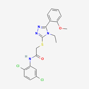 N-(2,5-dichlorophenyl)-2-{[4-ethyl-5-(2-methoxyphenyl)-4H-1,2,4-triazol-3-yl]thio}acetamide