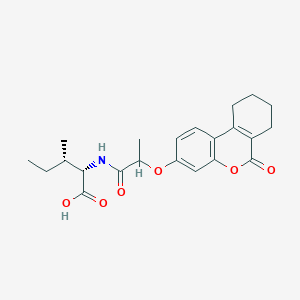 N-{2-[(6-oxo-7,8,9,10-tetrahydro-6H-benzo[c]chromen-3-yl)oxy]propanoyl}isoleucine