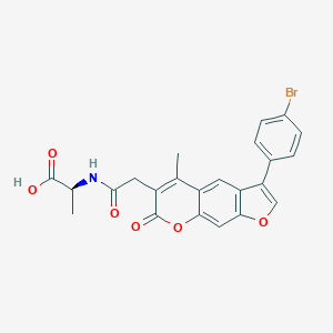N-{[3-(4-bromophenyl)-5-methyl-7-oxo-7H-furo[3,2-g]chromen-6-yl]acetyl}alanine