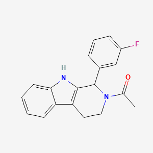 2-acetyl-1-(3-fluorophenyl)-2,3,4,9-tetrahydro-1H-beta-carboline