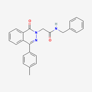 molecular formula C24H21N3O2 B3577743 N-benzyl-2-[4-(4-methylphenyl)-1-oxophthalazin-2(1H)-yl]acetamide 