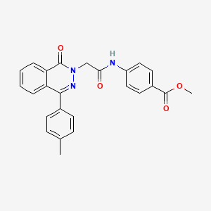 METHYL 4-{2-[4-(4-METHYLPHENYL)-1-OXO-1,2-DIHYDROPHTHALAZIN-2-YL]ACETAMIDO}BENZOATE