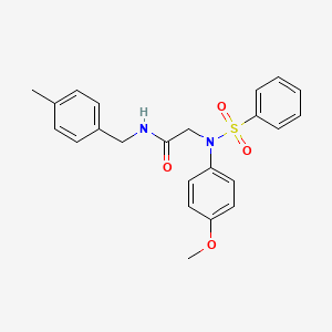 N~2~-(4-methoxyphenyl)-N-(4-methylbenzyl)-N~2~-(phenylsulfonyl)glycinamide