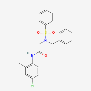 N~2~-benzyl-N~1~-(4-chloro-2-methylphenyl)-N~2~-(phenylsulfonyl)glycinamide