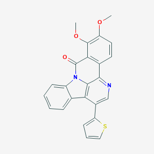 10,11-dimethoxy-3-(2-thienyl)-9H-benzo[c]indolo[3,2,1-ij][1,5]naphthyridin-9-one