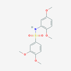 N-(2,5-DIMETHOXYPHENYL)-3,4-DIMETHOXYBENZENE-1-SULFONAMIDE