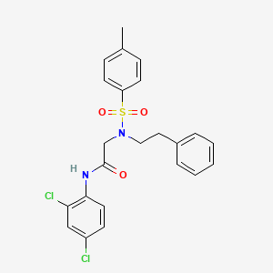 N-(2,4-dichlorophenyl)-2-[(4-methylphenyl)sulfonyl-(2-phenylethyl)amino]acetamide