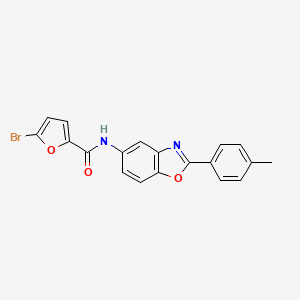 5-bromo-N-[2-(4-methylphenyl)-1,3-benzoxazol-5-yl]furan-2-carboxamide