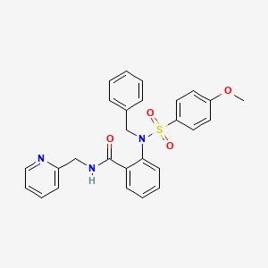 2-{benzyl[(4-methoxyphenyl)sulfonyl]amino}-N-(2-pyridinylmethyl)benzamide