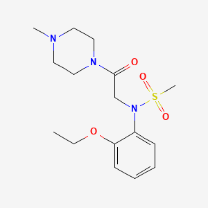 N-(2-ethoxyphenyl)-N-[2-(4-methyl-1-piperazinyl)-2-oxoethyl]methanesulfonamide