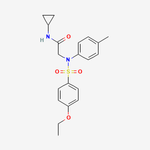 N-cyclopropyl-N~2~-[(4-ethoxyphenyl)sulfonyl]-N~2~-(4-methylphenyl)glycinamide