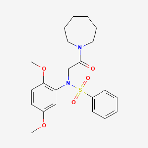 N-[2-(azepan-1-yl)-2-oxoethyl]-N-(2,5-dimethoxyphenyl)benzenesulfonamide