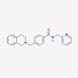 4-(3,4-dihydroisoquinolin-2(1H)-ylmethyl)-N-(pyridin-2-ylmethyl)benzamide