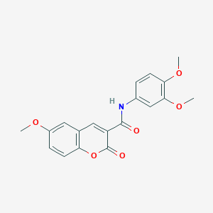 N-(3,4-dimethoxyphenyl)-6-methoxy-2-oxochromene-3-carboxamide