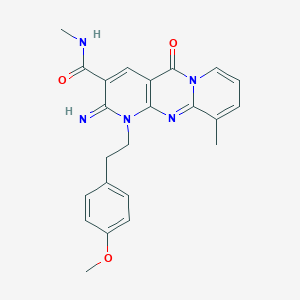 2-imino-1-[2-(4-methoxyphenyl)ethyl]-N,10-dimethyl-5-oxo-1,5-dihydro-2H-dipyrido[1,2-a:2,3-d]pyrimidine-3-carboxamide