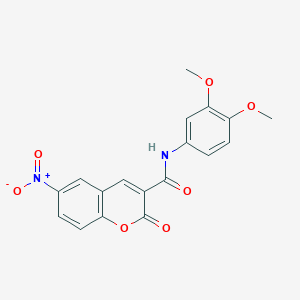 N-(3,4-dimethoxyphenyl)-6-nitro-2-oxo-2H-chromene-3-carboxamide