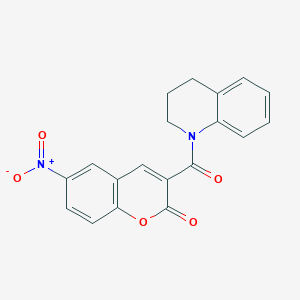 3-(3,4-dihydro-1(2H)-quinolinylcarbonyl)-6-nitro-2H-chromen-2-one