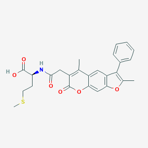 molecular formula C26H25NO6S B357803 N-[(2,5-dimethyl-7-oxo-3-phenyl-7H-furo[3,2-g]chromen-6-yl)acetyl](methyl)homocysteine CAS No. 956043-83-7