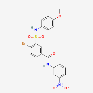 4-bromo-3-{[(4-methoxyphenyl)amino]sulfonyl}-N-(3-nitrophenyl)benzamide