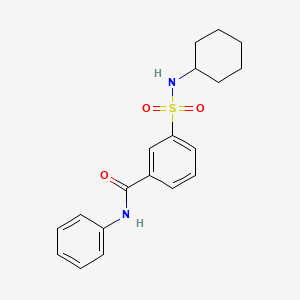 3-(cyclohexylsulfamoyl)-N-phenylbenzamide