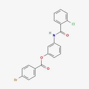 [3-[(2-Chlorobenzoyl)amino]phenyl] 4-bromobenzoate