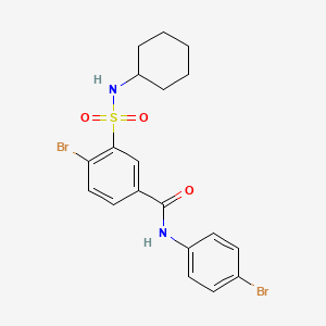 4-bromo-N-(4-bromophenyl)-3-[(cyclohexylamino)sulfonyl]benzamide