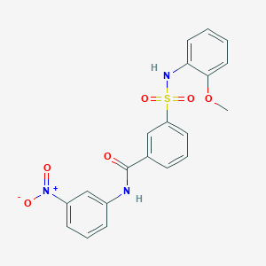 3-[(2-methoxyphenyl)sulfamoyl]-N-(3-nitrophenyl)benzamide