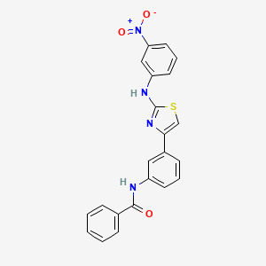 N-(3-{2-[(3-nitrophenyl)amino]-1,3-thiazol-4-yl}phenyl)benzamide