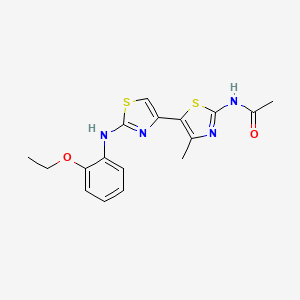 N-{2-[(2-ethoxyphenyl)amino]-4'-methyl-4,5'-bi-1,3-thiazol-2'-yl}acetamide