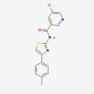 5-bromo-N-[(2Z)-4-(4-methylphenyl)-1,3-thiazol-2(3H)-ylidene]pyridine-3-carboxamide