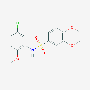 N-(5-chloro-2-methoxyphenyl)-2,3-dihydro-1,4-benzodioxine-6-sulfonamide