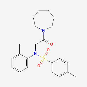 N-[2-(1-azepanyl)-2-oxoethyl]-4-methyl-N-(2-methylphenyl)benzenesulfonamide