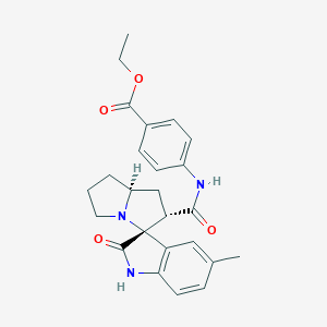 ethyl 4-[[(2S,3R,8S)-5'-methyl-2'-oxospiro[1,2,5,6,7,8-hexahydropyrrolizine-3,3'-1H-indole]-2-carbonyl]amino]benzoate