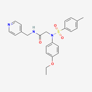 molecular formula C23H25N3O4S B3578282 N~2~-(4-ethoxyphenyl)-N~2~-[(4-methylphenyl)sulfonyl]-N~1~-(4-pyridinylmethyl)glycinamide 