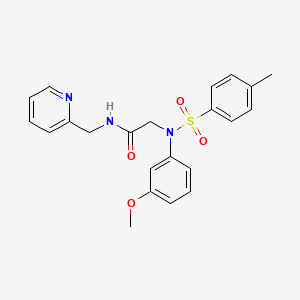 N~2~-(3-methoxyphenyl)-N~2~-[(4-methylphenyl)sulfonyl]-N~1~-(2-pyridinylmethyl)glycinamide