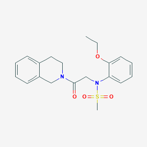 N-[2-(3,4-dihydroisoquinolin-2(1H)-yl)-2-oxoethyl]-N-(2-ethoxyphenyl)methanesulfonamide