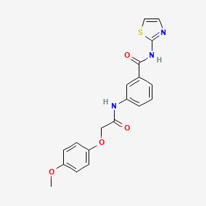 3-{[(4-methoxyphenoxy)acetyl]amino}-N-1,3-thiazol-2-ylbenzamide