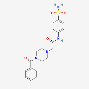 2-(4-benzoylpiperazin-1-yl)-N-(4-sulfamoylphenyl)acetamide