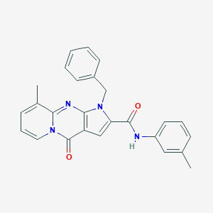 1-benzyl-9-methyl-N-(3-methylphenyl)-4-oxo-1,4-dihydropyrido[1,2-a]pyrrolo[2,3-d]pyrimidine-2-carboxamide