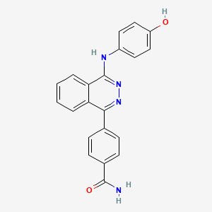 4-{4-[(4-Hydroxyphenyl)amino]phthalazin-1-yl}benzamide