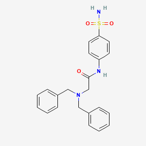 2-(dibenzylamino)-N-(4-sulfamoylphenyl)acetamide