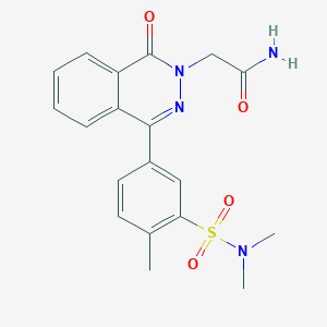 2-{4-[3-(dimethylsulfamoyl)-4-methylphenyl]-1-oxophthalazin-2(1H)-yl}acetamide