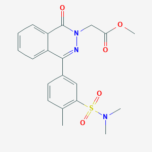 METHYL 2-{4-[3-(DIMETHYLSULFAMOYL)-4-METHYLPHENYL]-1-OXOPHTHALAZIN-2-YL}ACETATE