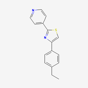 4-[4-(4-ethylphenyl)-1,3-thiazol-2-yl]pyridine