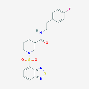 1-(2,1,3-benzothiadiazol-4-ylsulfonyl)-N-[2-(4-fluorophenyl)ethyl]-3-piperidinecarboxamide